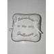 Porte-alliances coussin de mariage personnalisé brodé 2